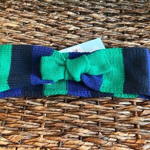 Mud Pie Navy and Emerald Striped Headband